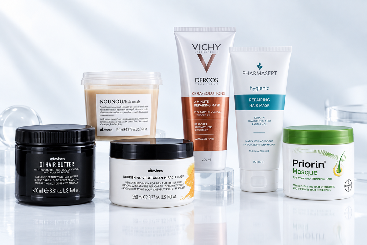 Hair masks and intensive repair selected products