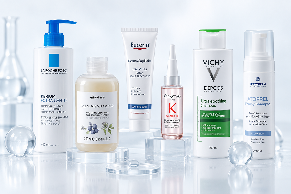 Sensitive and atopic scalp selected products