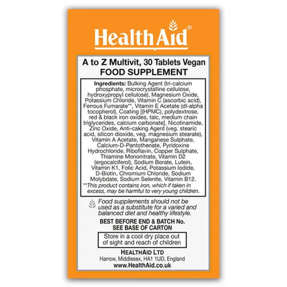 Health Aid - A to Z Multivit - GOLDFARMACI