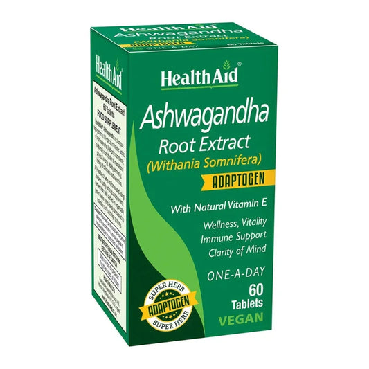 Health Aid - Ashwagandha Root Extract Tablets - GOLDFARMACI