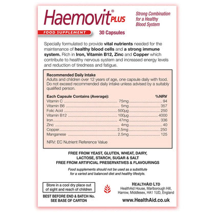 Health Aid - Haemovit Plus - GOLDFARMACI
