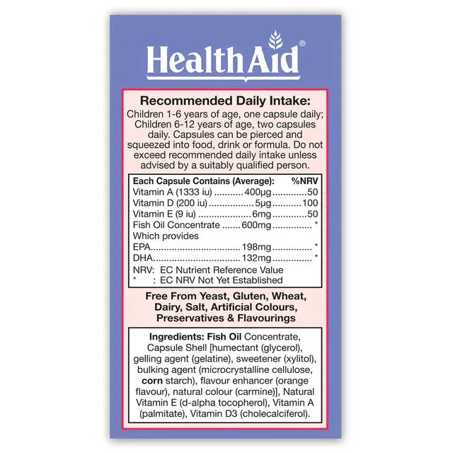 Health Aid - KidzOmega Capsules - GOLDFARMACI