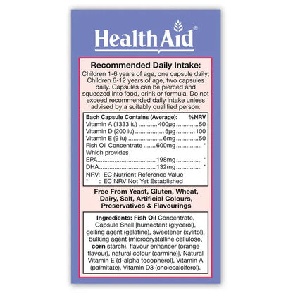 Health Aid - KidzOmega Capsules - GOLDFARMACI