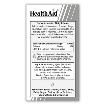Health Aid - Selenium 200ug - GOLDFARMACI