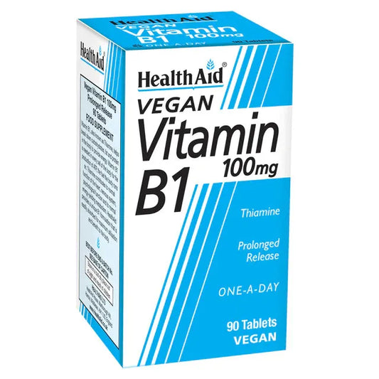 Health Aid - Vitamin B1 100mg (Thiamin) - GOLDFARMACI