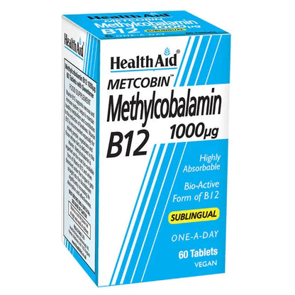 Health Aid - Vitamin B12 (Methylcobalamin) 1000mcg - GOLDFARMACI