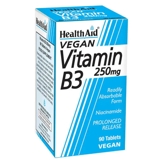 Health Aid - Vitamin B3 250mg (Niacinamide) Tablets) - GOLDFARMACI