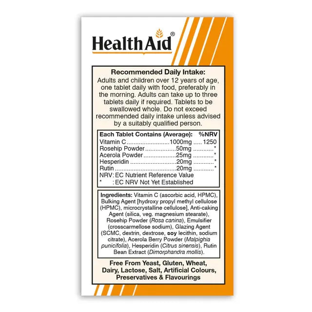 Health Aid - Vitamin C 1000mg - GOLDFARMACI