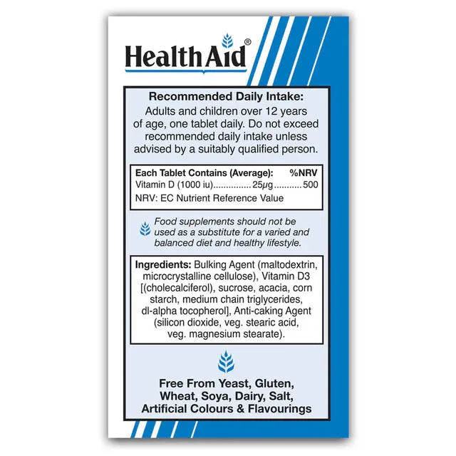 Health Aid - Vitamin D3 1000iu - GOLDFARMACI