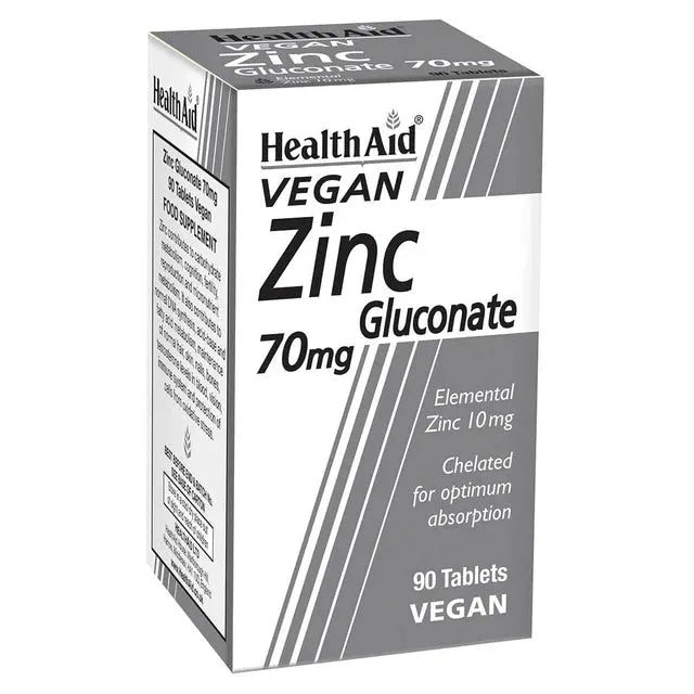 Health Aid - Zinc Gluconate 70mg - GOLDFARMACI