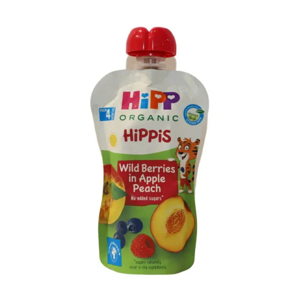 Hipp - HiPPiS Wild Berries in Apple and Peach (4m+) - GOLDFARMACI
