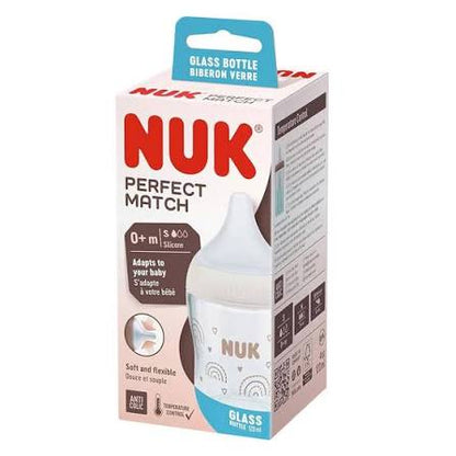 NUK - Perfect Match Glass Baby Bottle 120ml