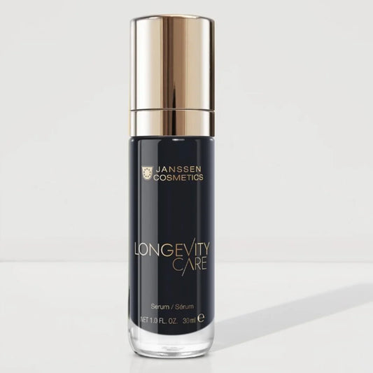 Janssen Cosmetics Longevity Care Serum Black, serum për fytyrën në paketim.