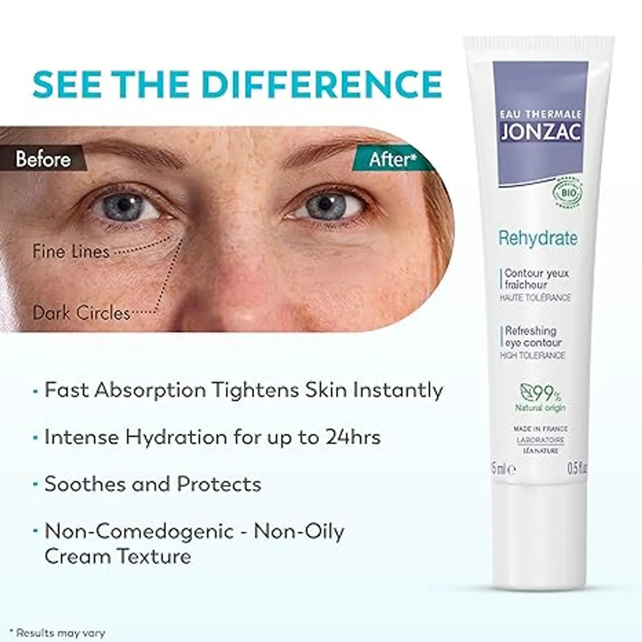 Jonzac - Rehydrate - Refreshing Eye Contour - GOLDFARMACI