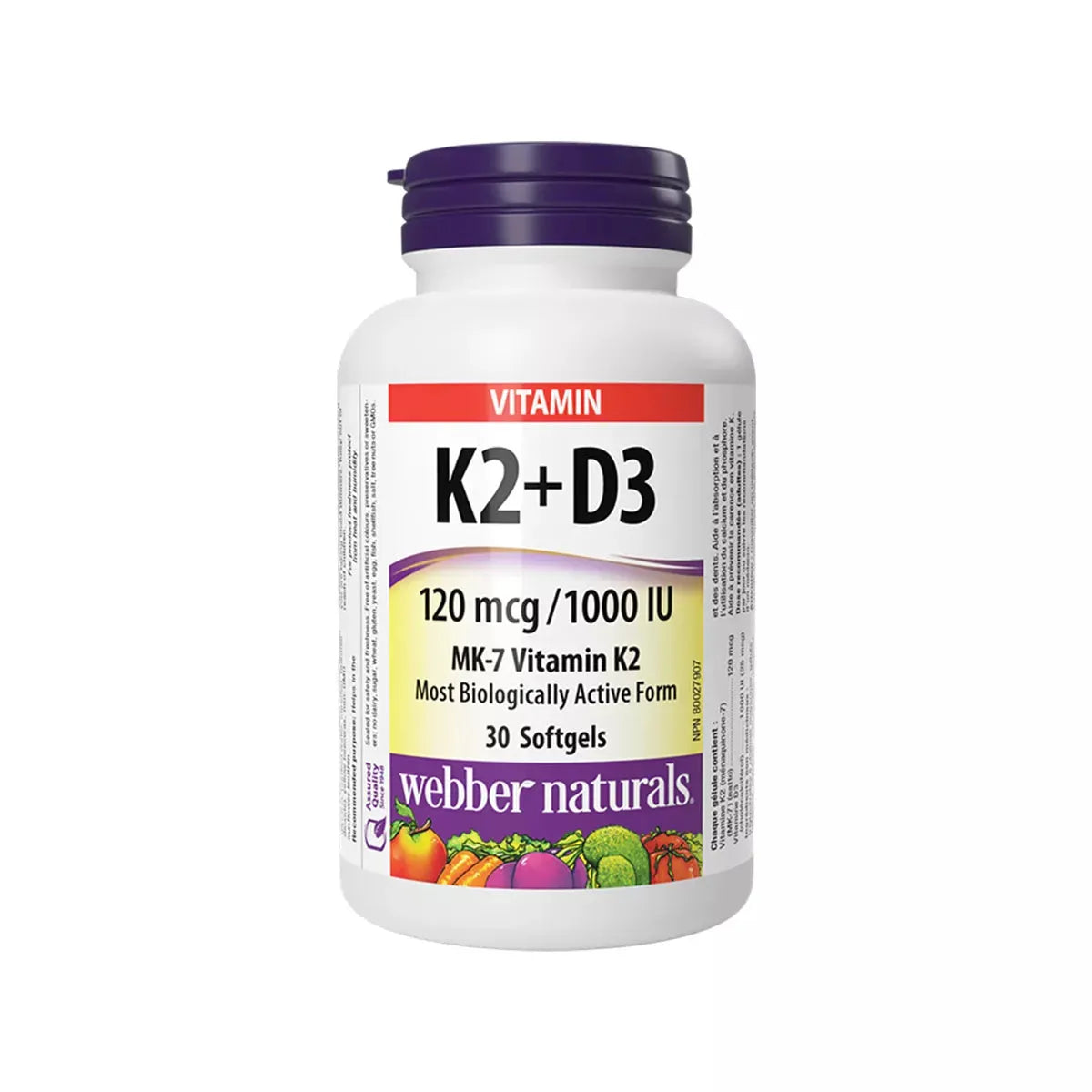 Webber Naturals - K2 + D3 - GOLDFARMACI