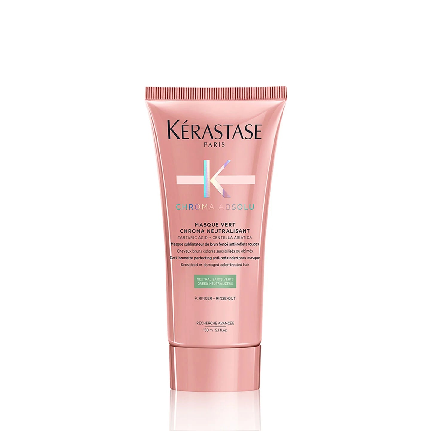 Kérastase - Masque Vert Chroma Neutralisant – Anti-Red Tone Hair Mask for Dark Brown Hair