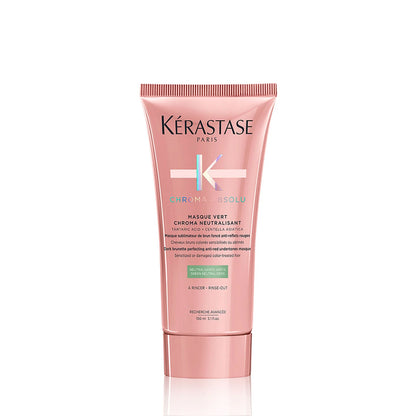 Kérastase - Masque Vert Chroma Neutralisant – Anti-Red Tone Hair Mask for Dark Brown Hair