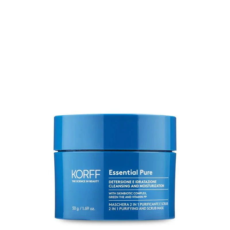 Korff - Essential Pure 2 In 1 Purifying & Scrub Mask - GOLDFARMACI