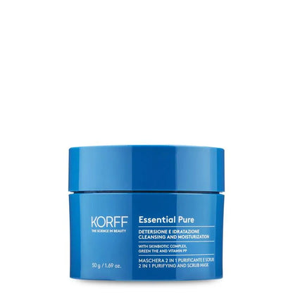 Korff - Essential Pure 2 In 1 Purifying & Scrub Mask - GOLDFARMACI