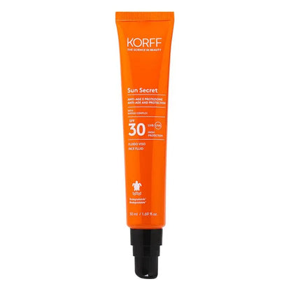 Korff - Sun Secret Face Fluid SPF30 - GOLDFARMACI