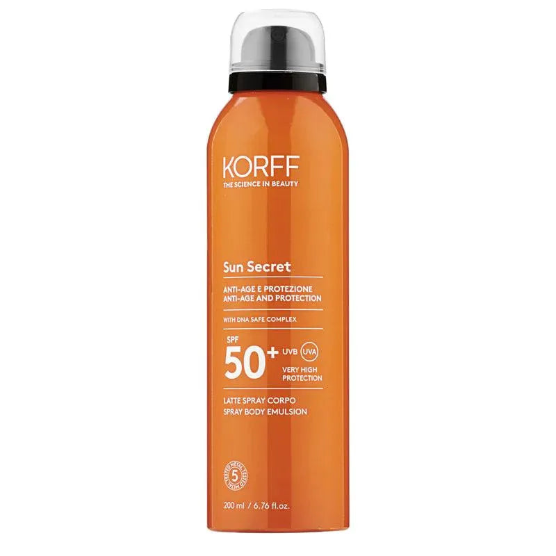 Korff - Sun Secret Spray Body Emulsion SPF50+ - GOLDFARMACI