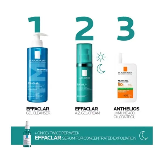 La Roche-Posay - Effaclar A.Z. Gel Cream - GOLDFARMACI