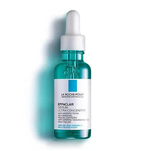 La Roche-Posay Effaclar Serum Ultra Concentrate bottle on white background, Goldfarmaci skincare product