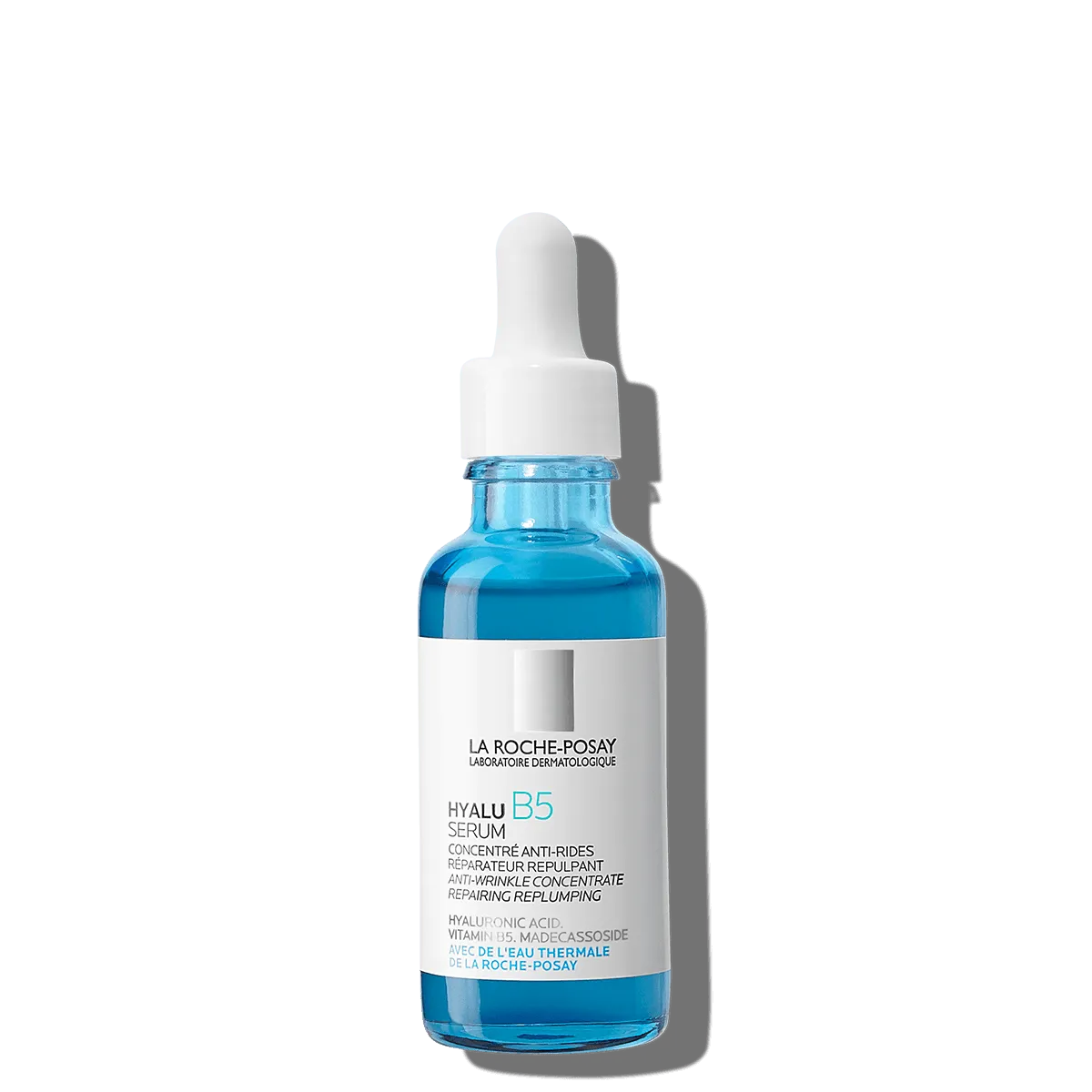La Roche-Posay Hyalu B5 Serum blue dropper bottle for skincare at Goldfarmaci