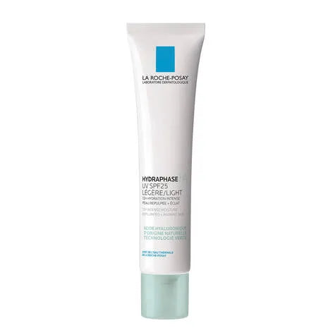 La Roche-Posay Hydraphase UV Light SPF25 skincare cream tube on white, Goldfarmaci pharmacy