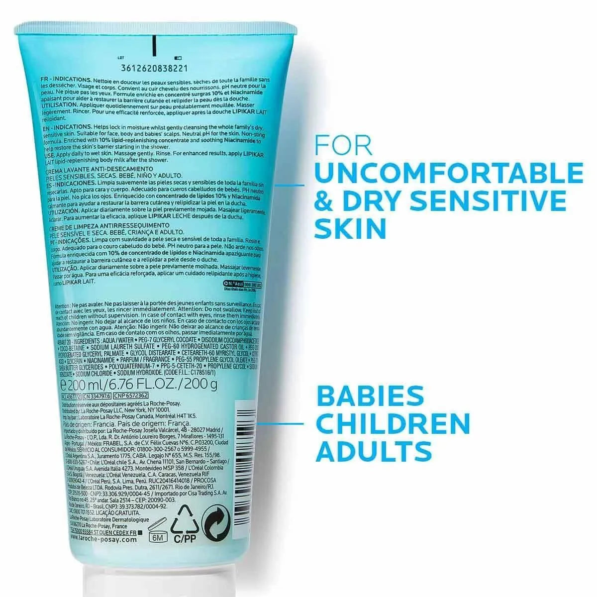 La Roche-Posay - Lipikar Surgras Cleanser - GOLDFARMACI