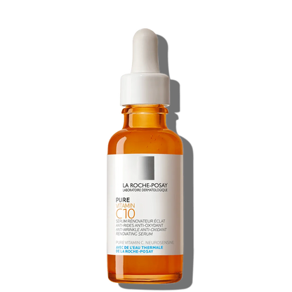 La Roche-Posay Pure Vitamin C10 serum bottle for skincare at Goldfarmaci