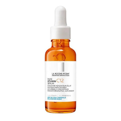 La Roche-Posay Pure Vitamin C12 Serum bottle, skincare product from Goldfarmaci Albania