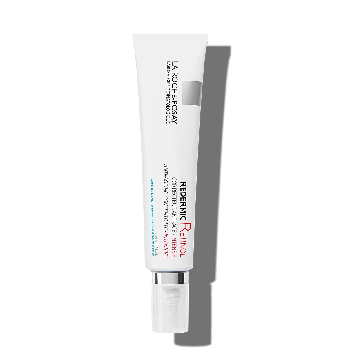 La Roche-Posay Redermic R Retinol wrinkle cream tube on white background, Goldfarmaci