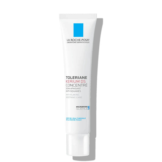 La Roche-Posay Toleriane Kerium DS Soothing Cream tube on white background, Goldfarmaci Albania
