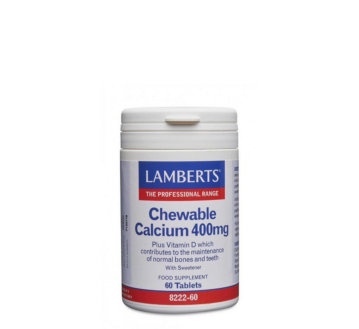 Lamberts Chewable Calcium 400mg 60 tablets