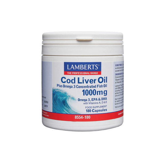 Lamberts - Cod Liver Oil 1000 mg 180 Capsules