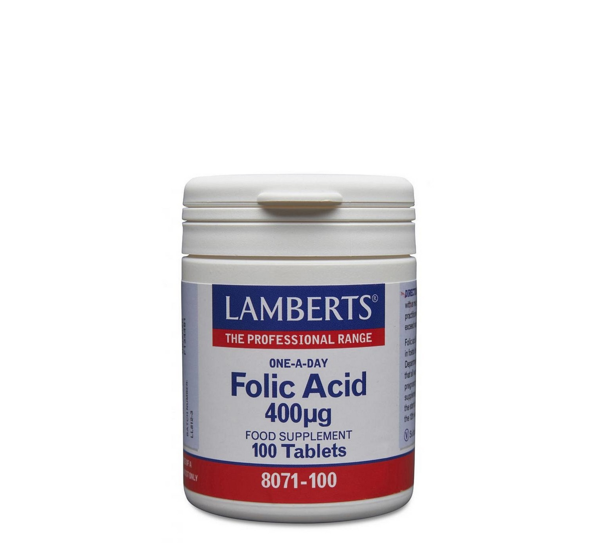 Lamberts Folic Acid 400 micrograms 100 tablets