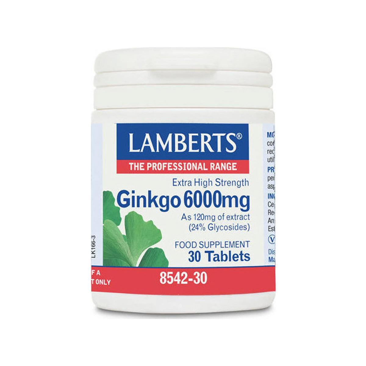 Lamberts Ginkgo Biloba 6000 mg, 30 tablets