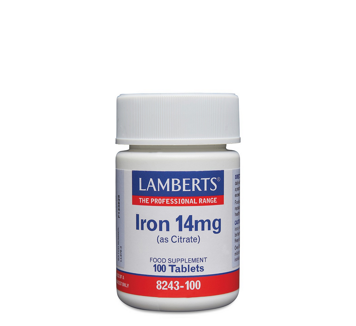 Lamberts Iron 14 mg as citrate, 100 tablets