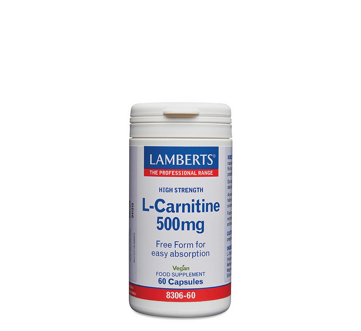Lamberts L-Carnitine 500 mg, 60 capsules