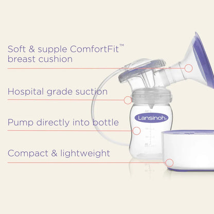 Lansinoh - Compact Single Electric Breast Pump - GOLDFARMACI