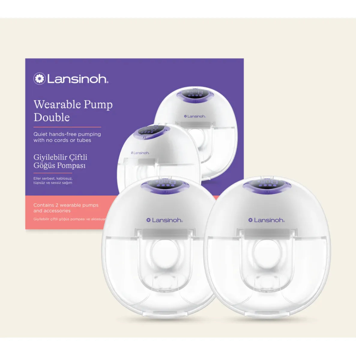 Lansinoh - DiscreetDuo Wearable Breast Pump - GOLDFARMACI