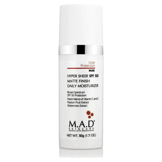 M.A.D - Sun Protection - Hypersheer SPF50 Matte Finish Daily Moisturizer - GOLDFARMACI