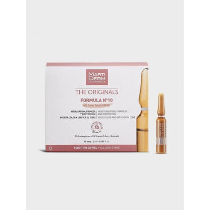MartiDerm - Formula Nº10 HD Color Touch SPF30 Ampoules - GOLDFARMACI