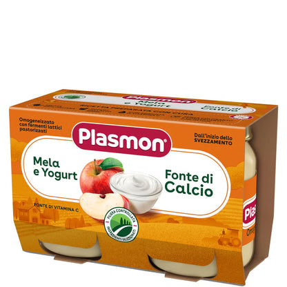 Plasmon – Mela e Yogurt (Apple & Yogurt) Homogenized Baby Food