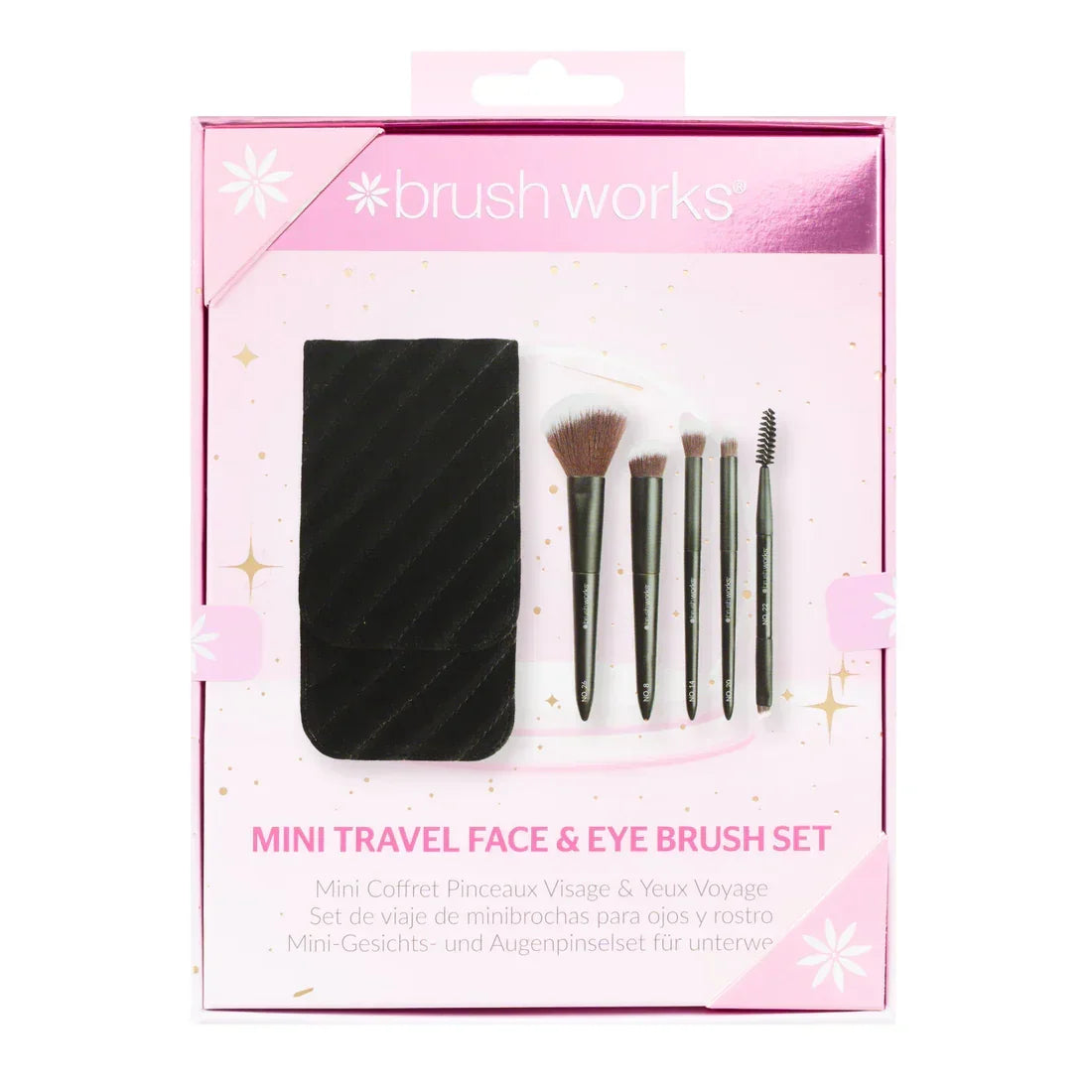  Mini Travel Face And Eye Brush Set