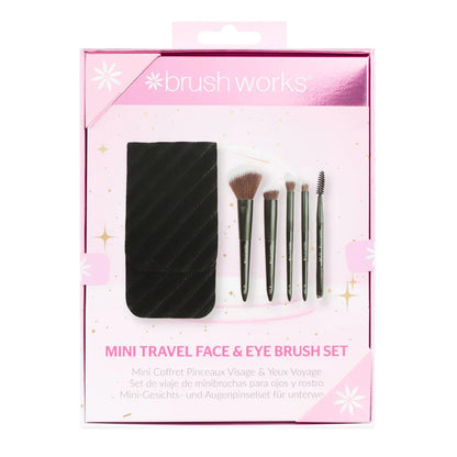  Mini Travel Face And Eye Brush Set