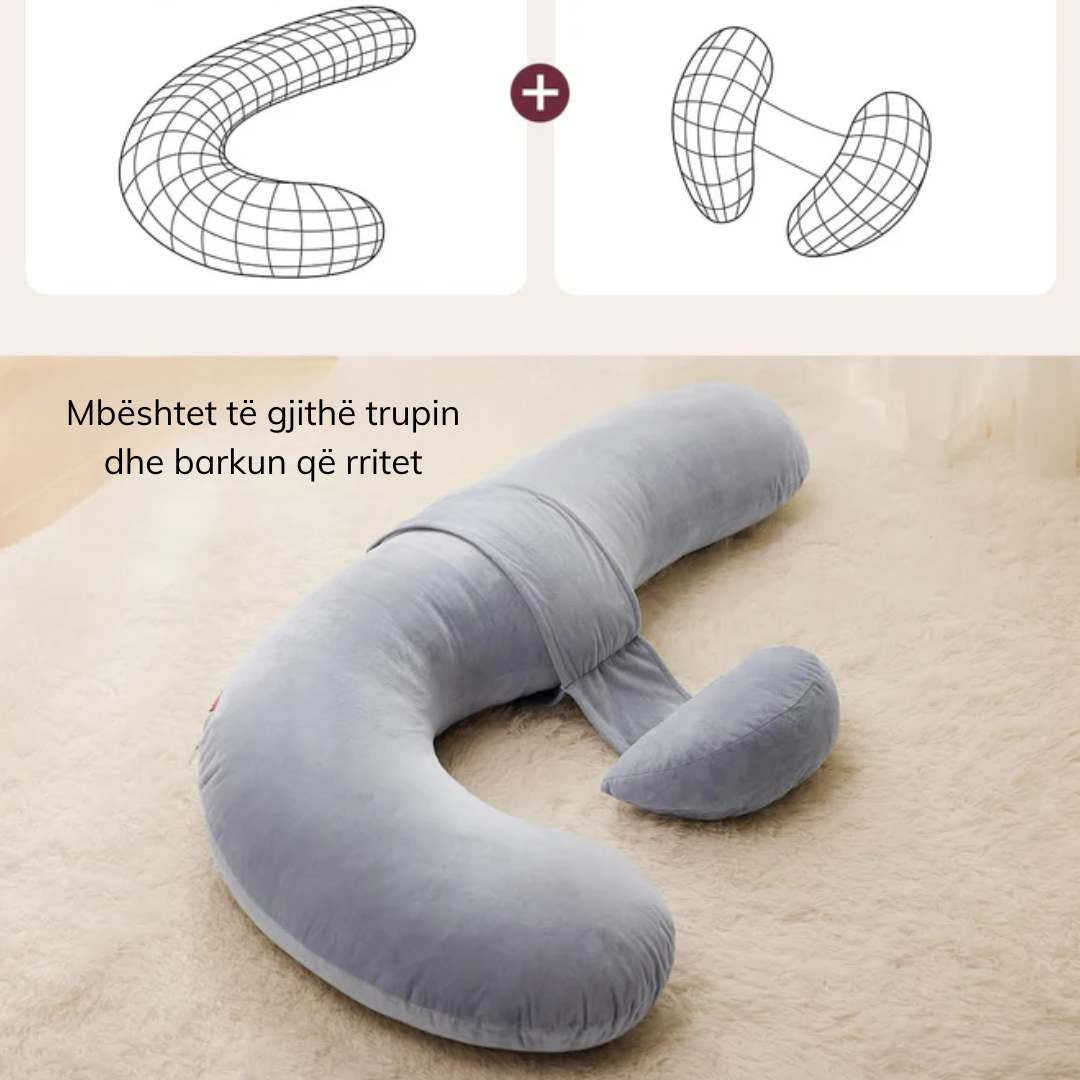 Momcozy - F-Shaped Pregnancy Pillow PP007 – Air Layer Grey - 2
