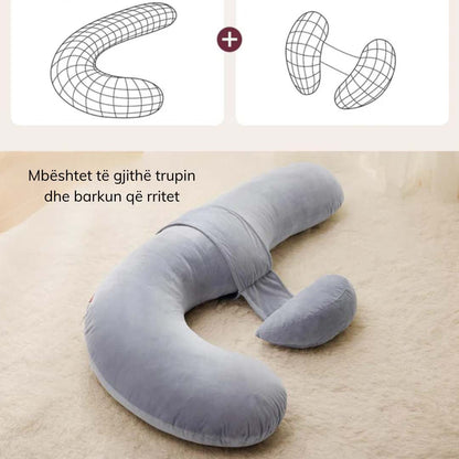 Momcozy - F-Shaped Pregnancy Pillow PP007 – Air Layer Grey - 2