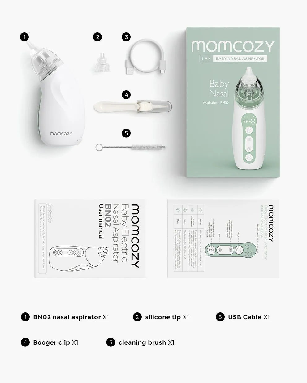 Momcozy - Baby Nasal Aspirator